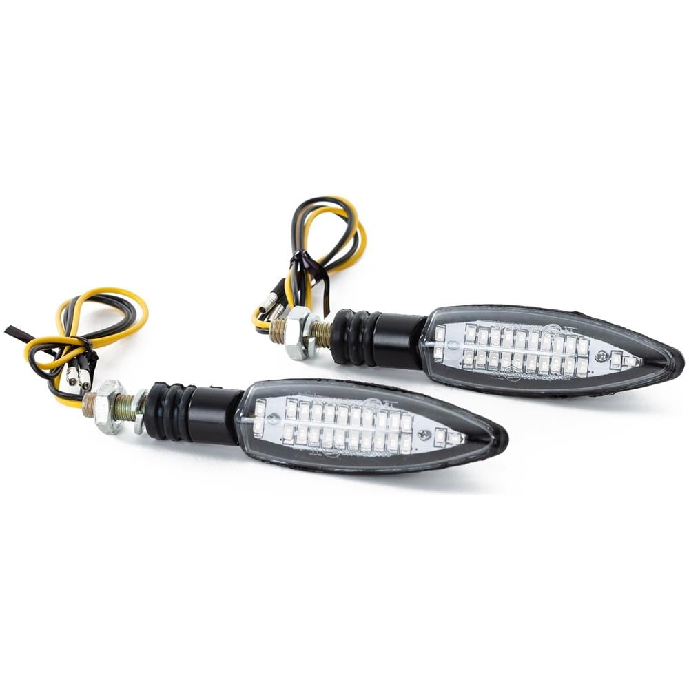Design Unico Indicatori Segnalatori Frecce Direzione Moto 12v Nero - Foto 1