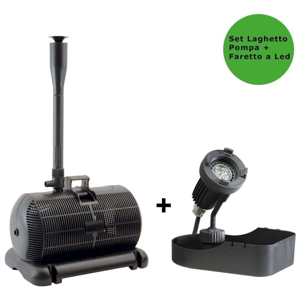 Multipack Pompa Per Laghetto Aqua 3 1450 Litri/h + Faretto Halley A Led Sommergibile - Foto 1