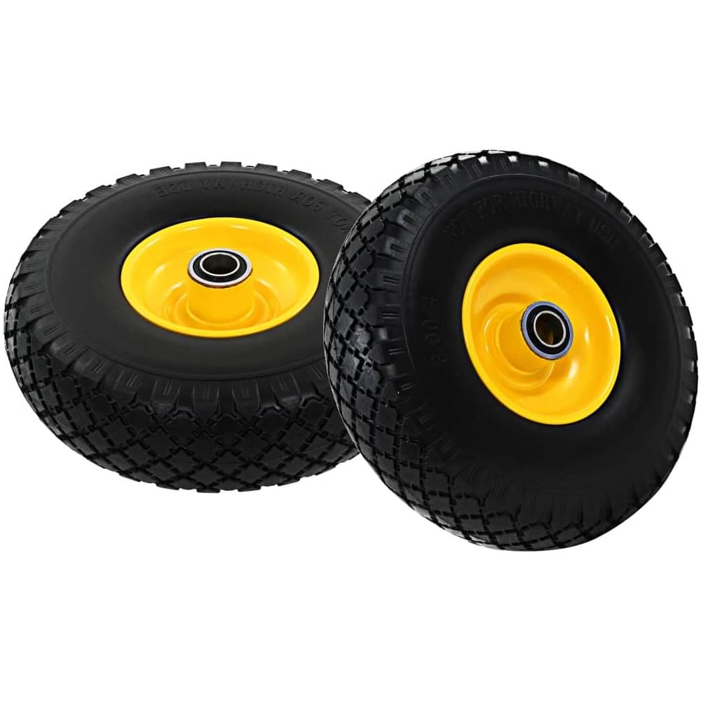 Ruote Carrello a Mano 2 pz in PU Solido 3.00-4 (260x85)  - Foto 2