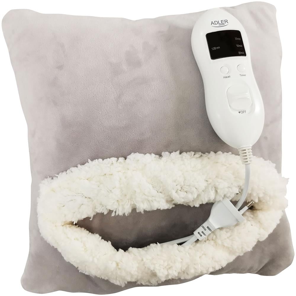 Ad 7412 Cuscino Termoforo 8 Livelli Temperatura, Timer, Spegnimento Automatico, Lavabile 80 W Grigio /bianco - Foto 1
