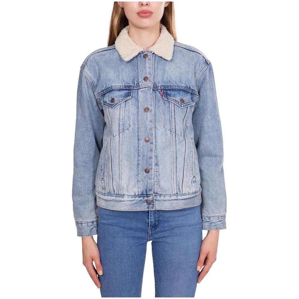 Giubbotto Donna Sherpa In Jeans - Foto 2