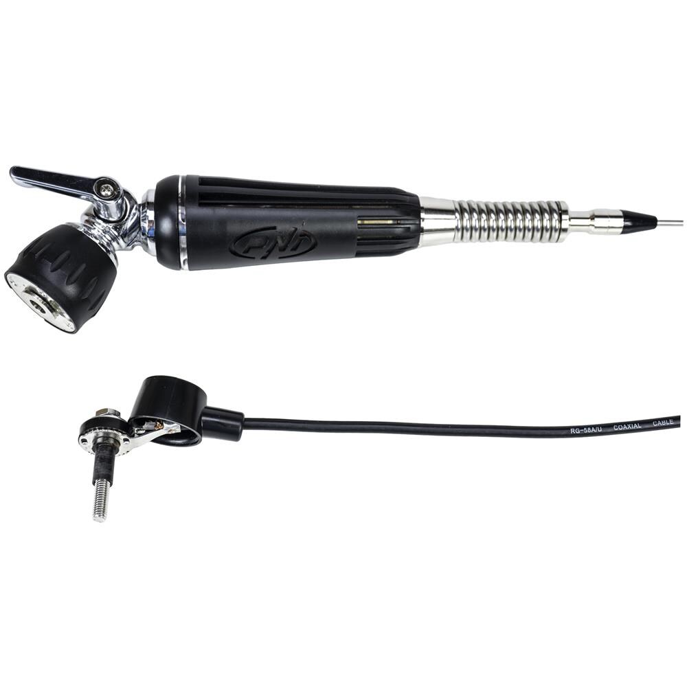 Antenna Pieghevole Cb Pni Led 1000, Lunga 100 Cm, Con Cavo E Attacco A Farfalla Fisso, 26-30 Mhz, 300 Watt, Si Illumina Durante La Trasmissione - Foto 4