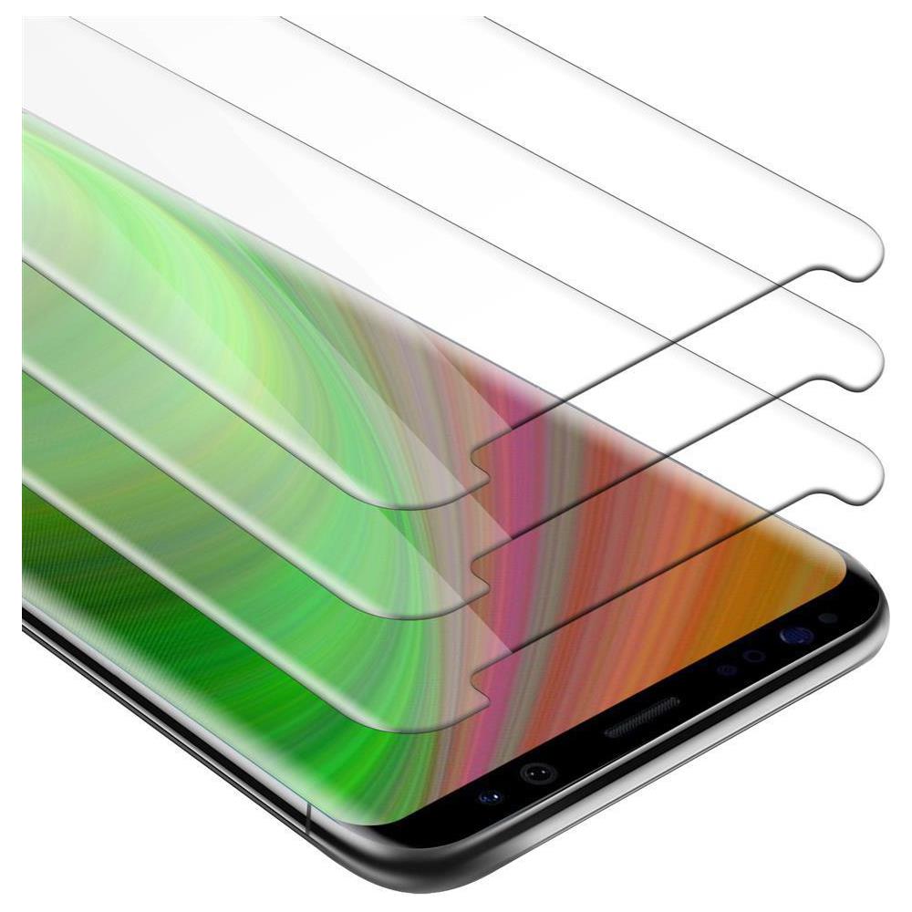 Cadorabo 3x Pellicola Di Armatura Compatibile Con Samsung Galaxy S8 In Elevata Trasparenza - 3x Vetro Temperato (tempered) Di Protezione Del Display In Durezza 9h Con 3d Touch - Foto 1