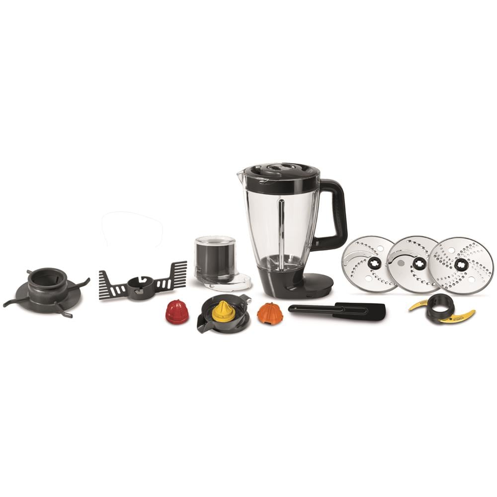 Robot da Cucina Double Force FP825E10 Capacità 3 L Potenza 1000 W Colore Nero / Grigio - Foto 2