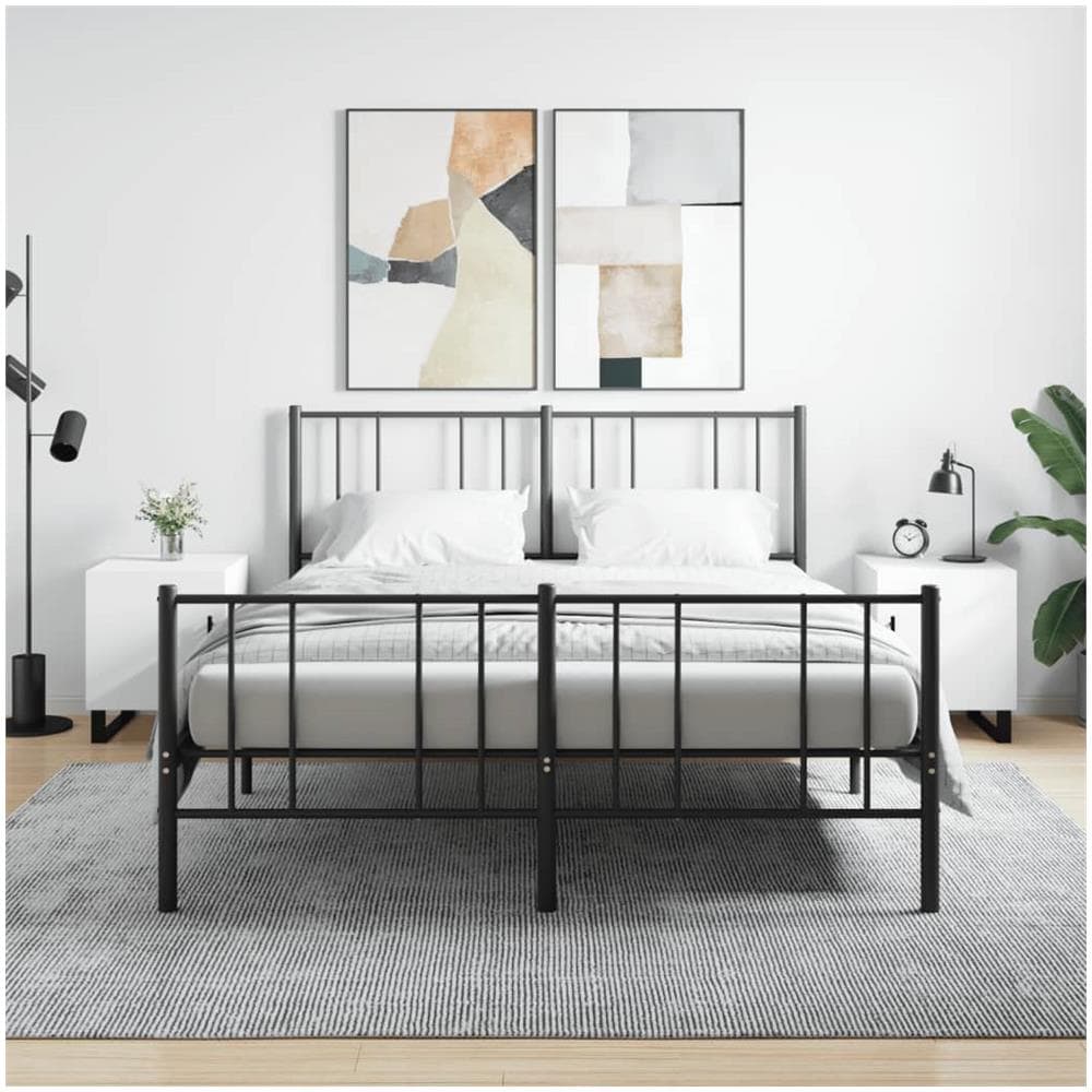 Comodini 2 Pz Bianchi 40x40x50 Cm In Legno Multistrato - Foto 1