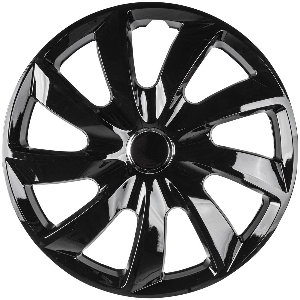 Copricerchi Turbine 14"", 4 Pezzo Nero - Foto 1