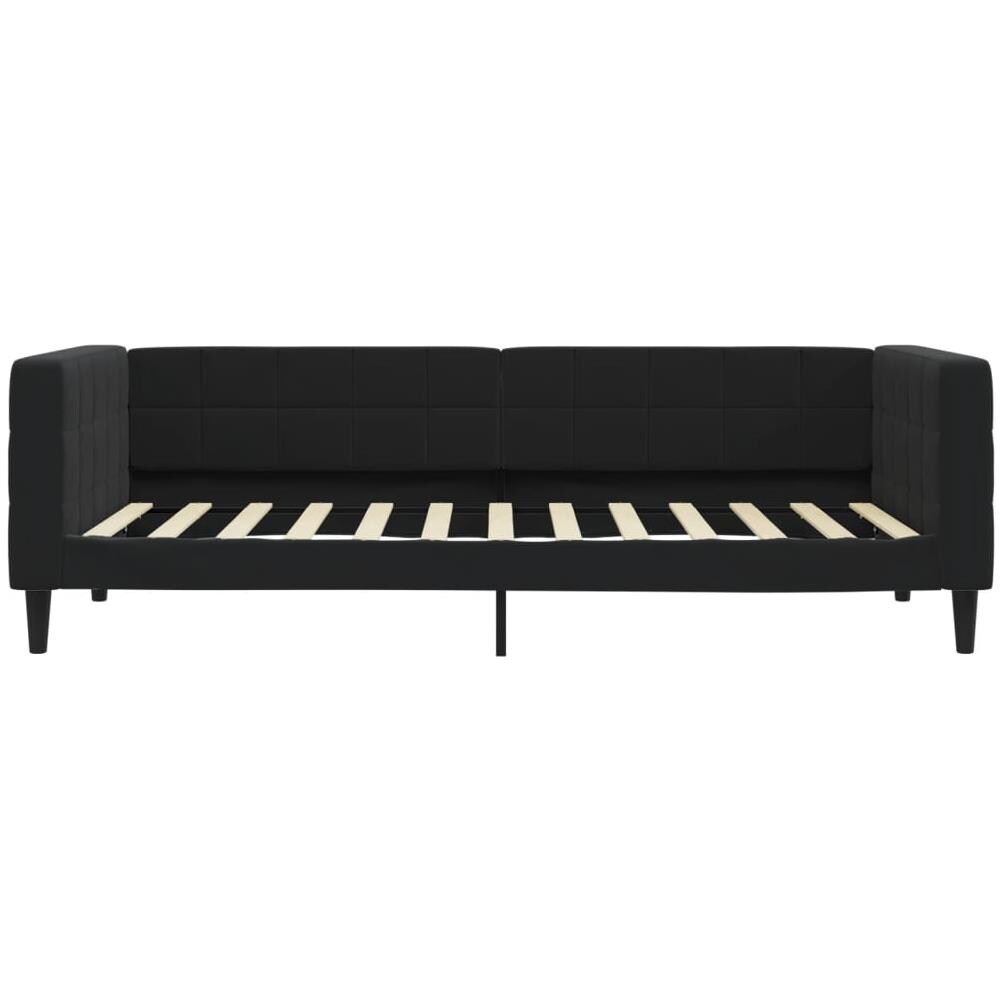 Letto Da Giorno Nero 100x200 Cm In Velluto - Foto 2