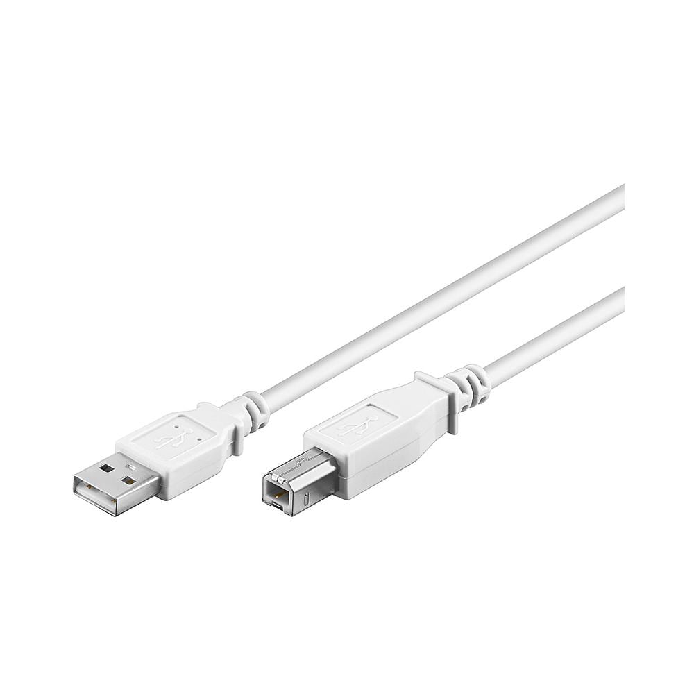 ICOC U-AB-030-U2W - Cavo USB 2.0 A / B 3 m Bianco - Foto 1