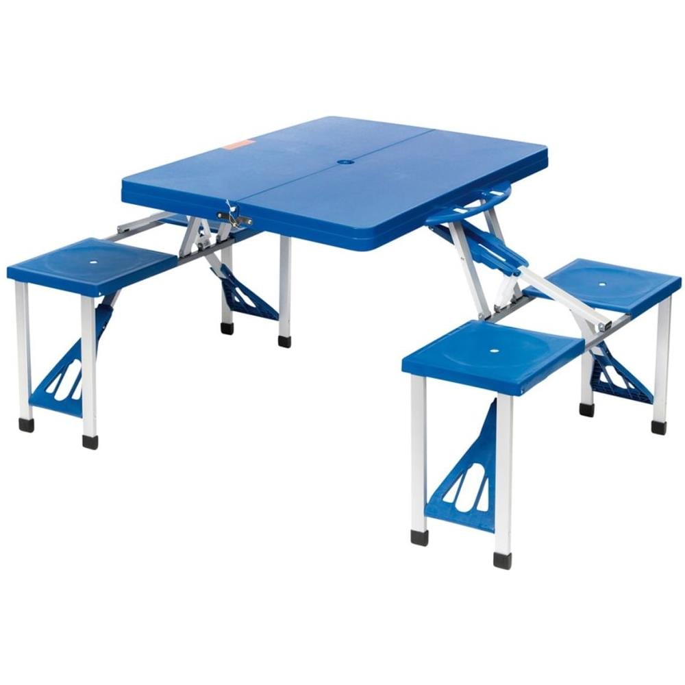 Set Tavolo Per Picnic Basic Acciaio Blu 1404374 - Foto 1