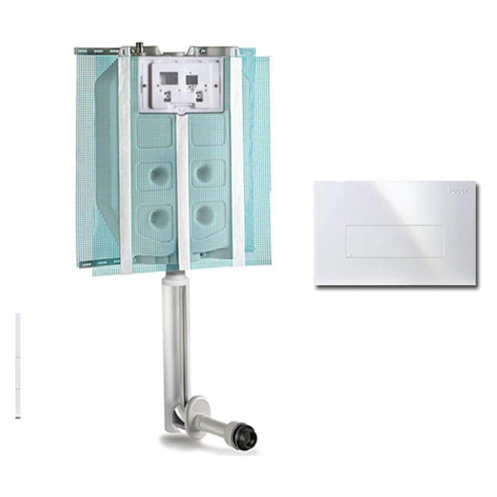 Pucci ECO Cassetta Scarico Incasso WC E Placca Tratto Bianca - Foto 7