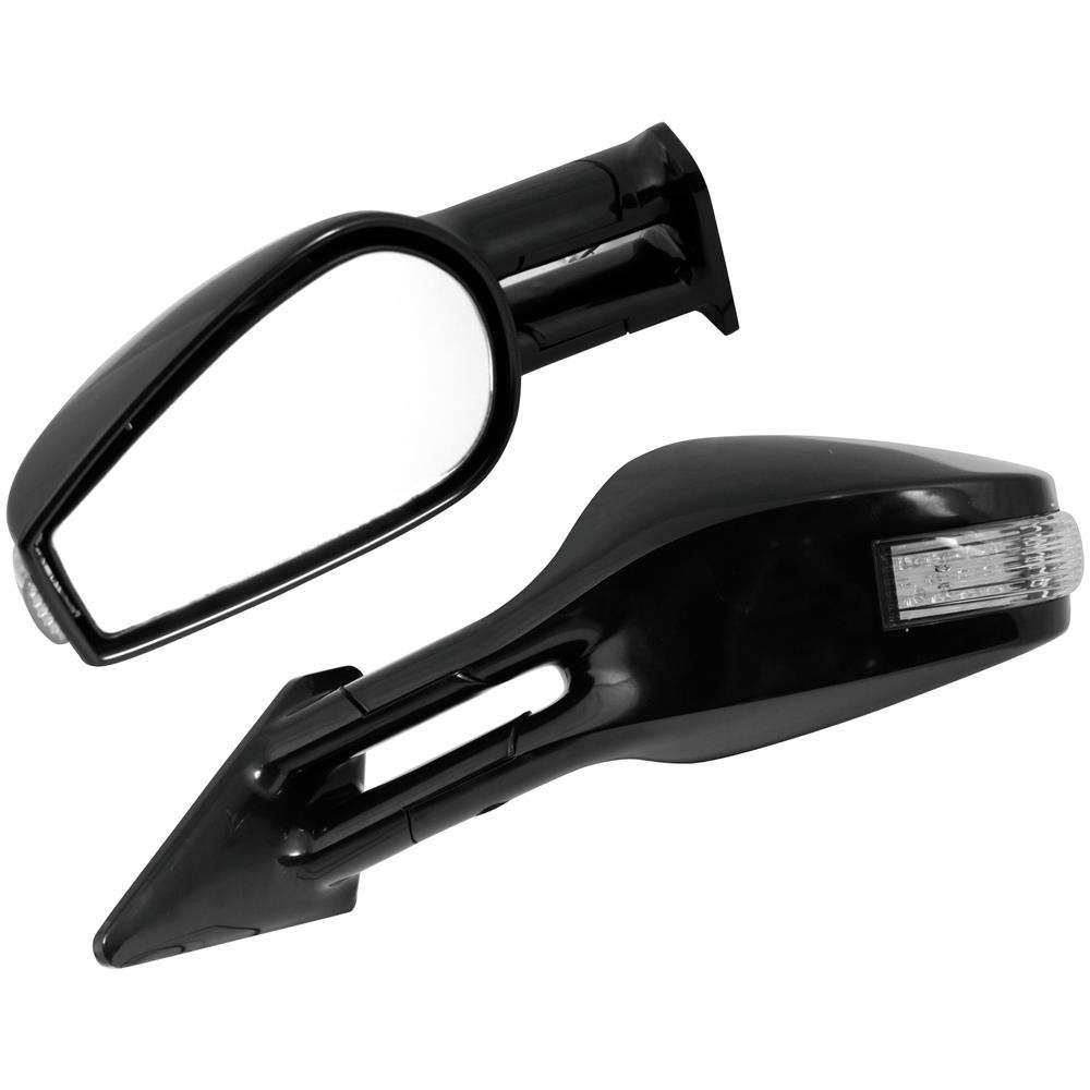 Cp. specchi Race 6 Neri - Foto 2