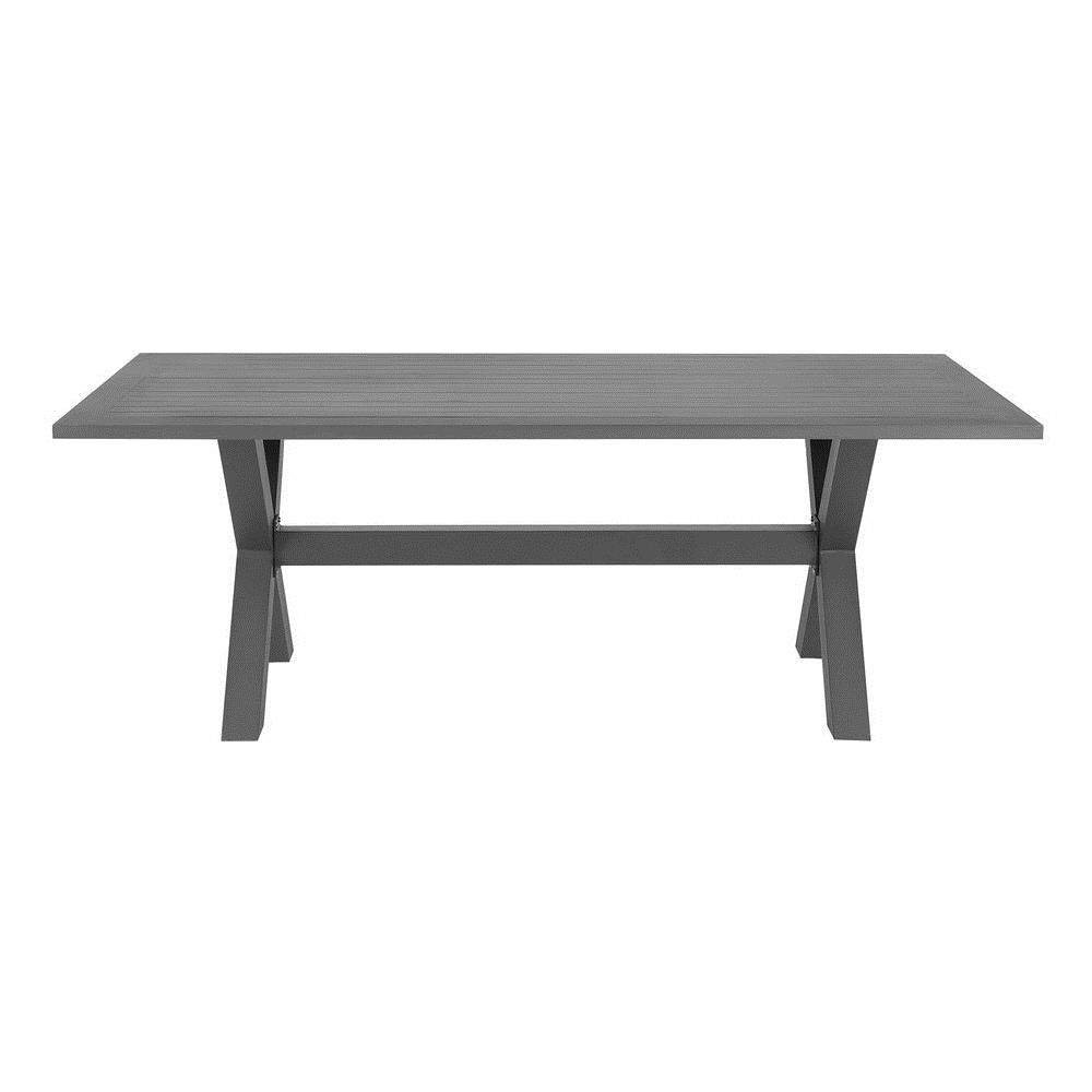 Tavolo Da Giardino In Alluminio Grigio 200x105cm Cascais - Foto 2