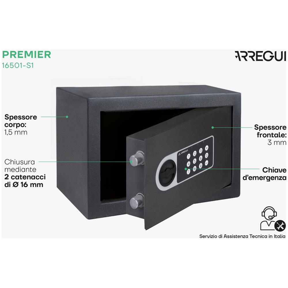 Combinazione Elettronica Di Sicurezza Da Tavolo Premier - 16501-s1 - 200x310x200mm - Foto 10
