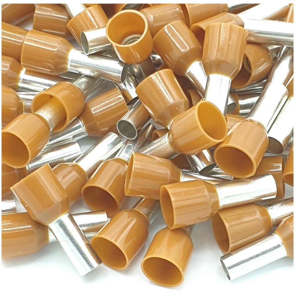 Puntali A Crimpare Con Estremit Singola Cavo Marrone 100pcs 10mm - Foto 1