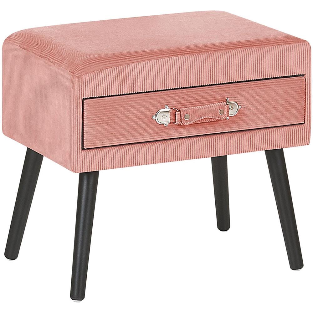 Tavolino Di Velluto A Coste Rosa Eurostar - Foto 1