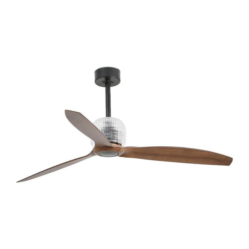 Ventilatore Led Da Soffitto In Legno Nero Con Motore Cc - Foto 1