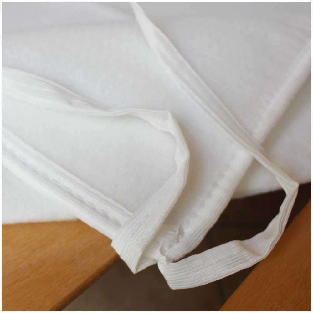 Coprirete In Feltro, Anallergico, Traspirante, Antiacaro, Con Laccetti Per Fissare Gli Angoli, Prodotto In Italia - 2 Piazze - Foto 6