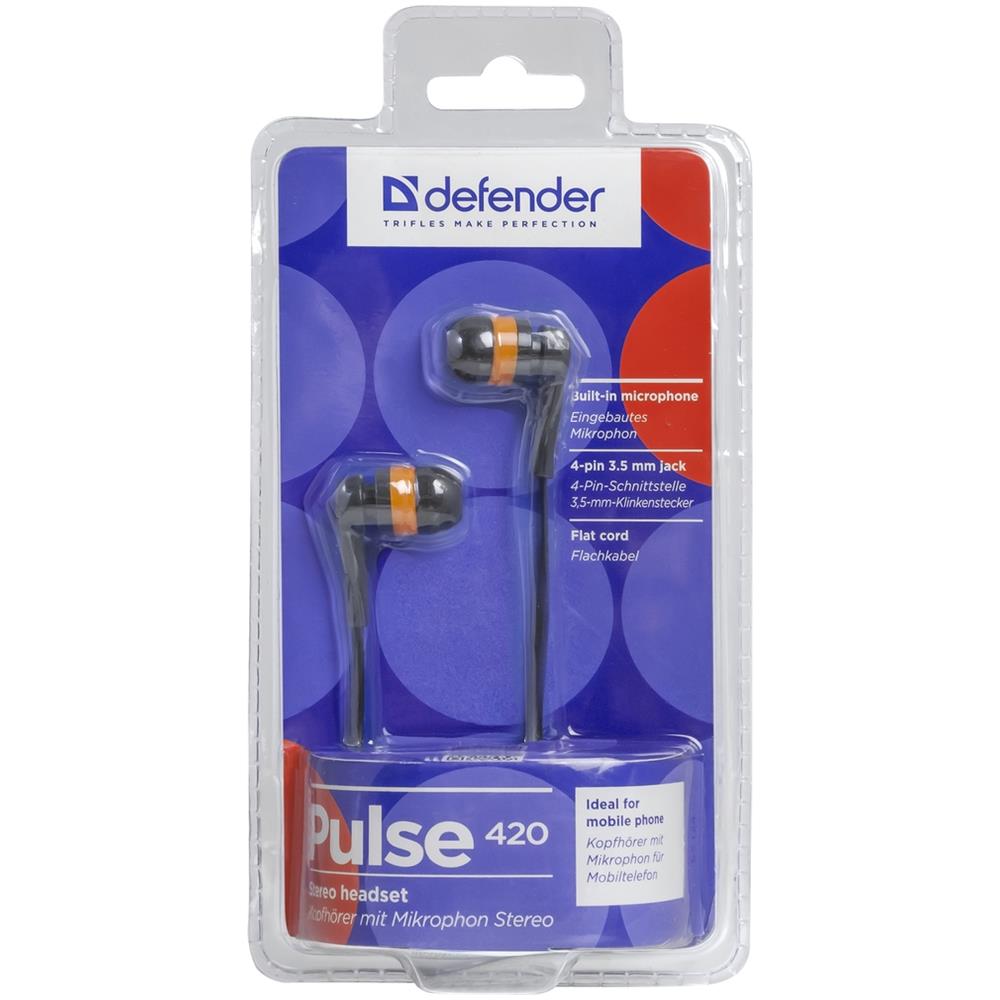 Pulse-420 Auricolare Stereofonico Cablato Nero, Arancione auricolare per telefono cellulare - Foto 2