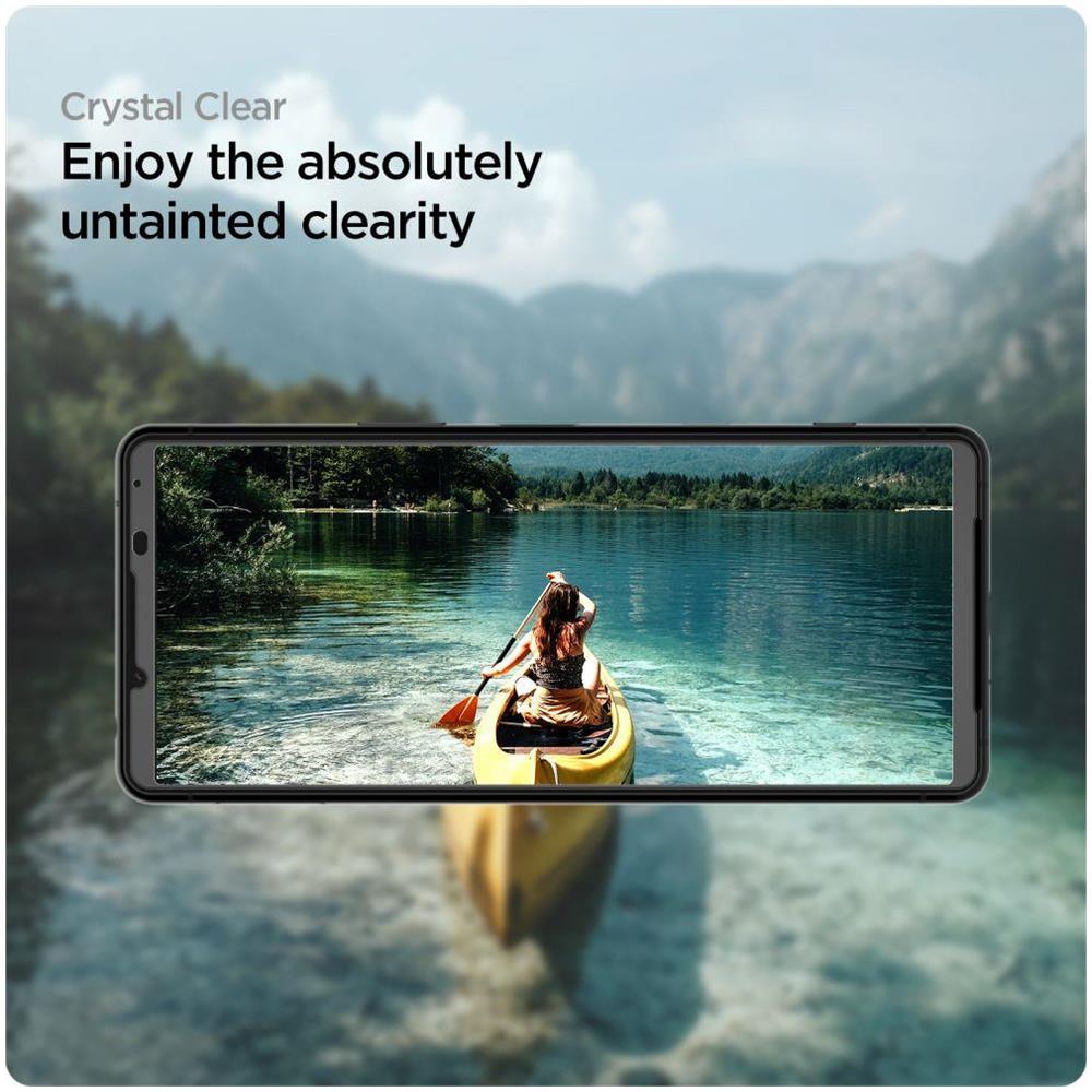 Vetro Temperato Vetro Protettiva Per Sony Xperia 5 Iii Nero - Foto 7