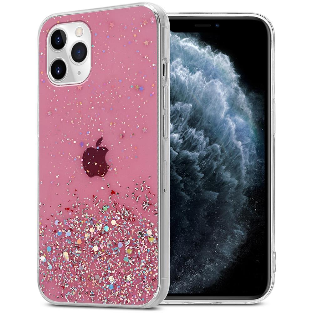 Custodia Compatibile Con Apple Iphone 11 In Rosa Con Glitter - Coperchio Protettivo In Silicone Tpu Flessibile Con Glitter Scintillanti - Foto 1