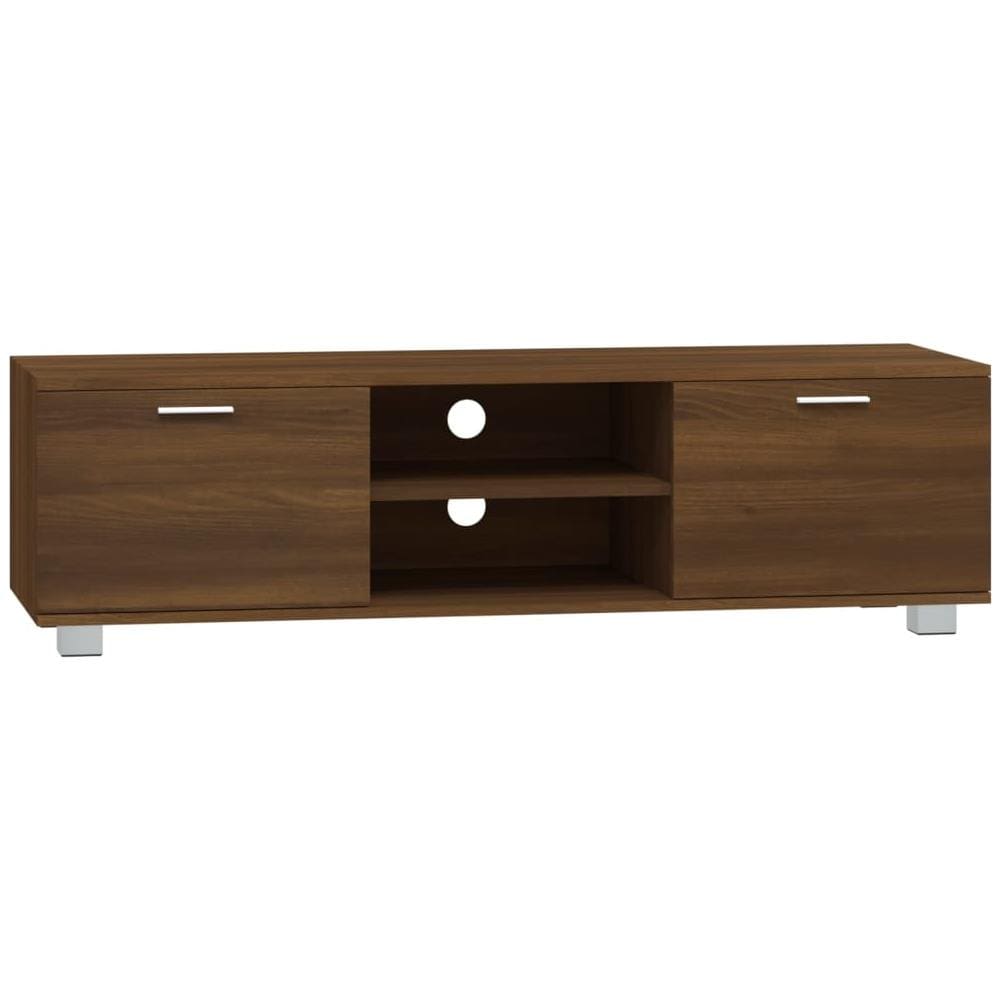Mobile Tv Rovere Marrone 140x40,5x35 Cm In Legno Multistrato - Foto 2