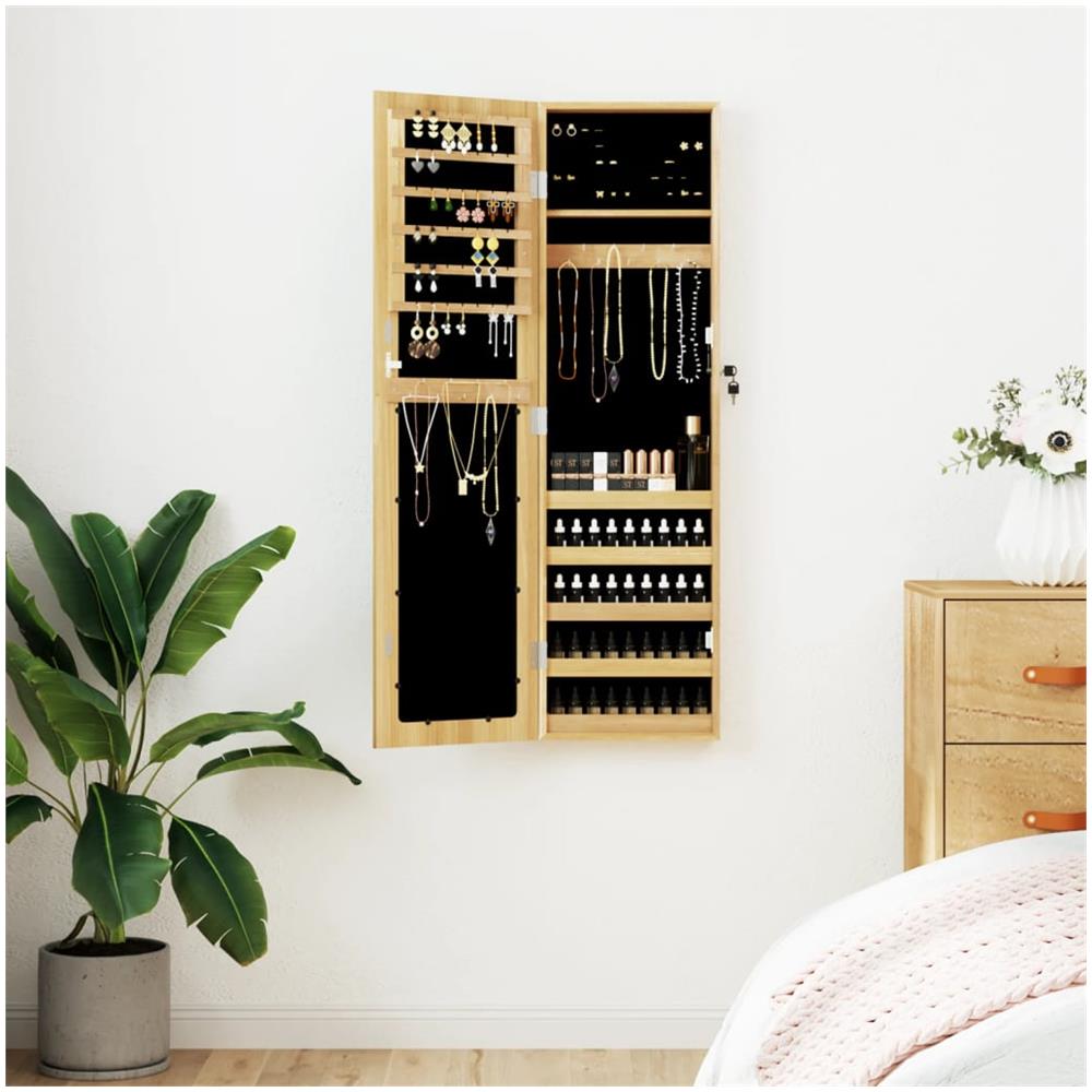 Armadio Portagioie Con Specchio A Muro 30x8,5x106 Cm - Foto 1