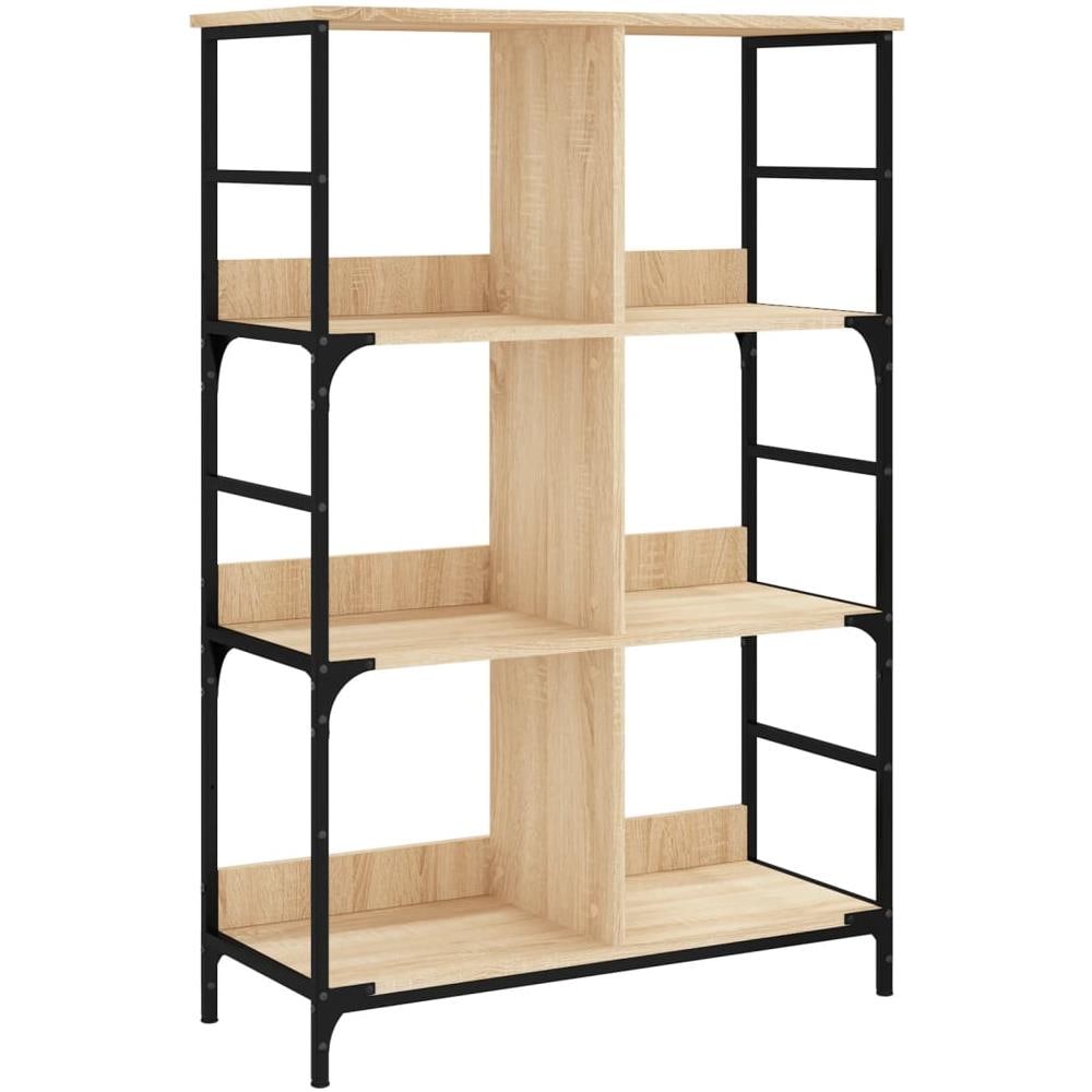 Libreria Rovere Sonoma 78,5x33x117,5 Cm In Legno Multistrato - Foto 2