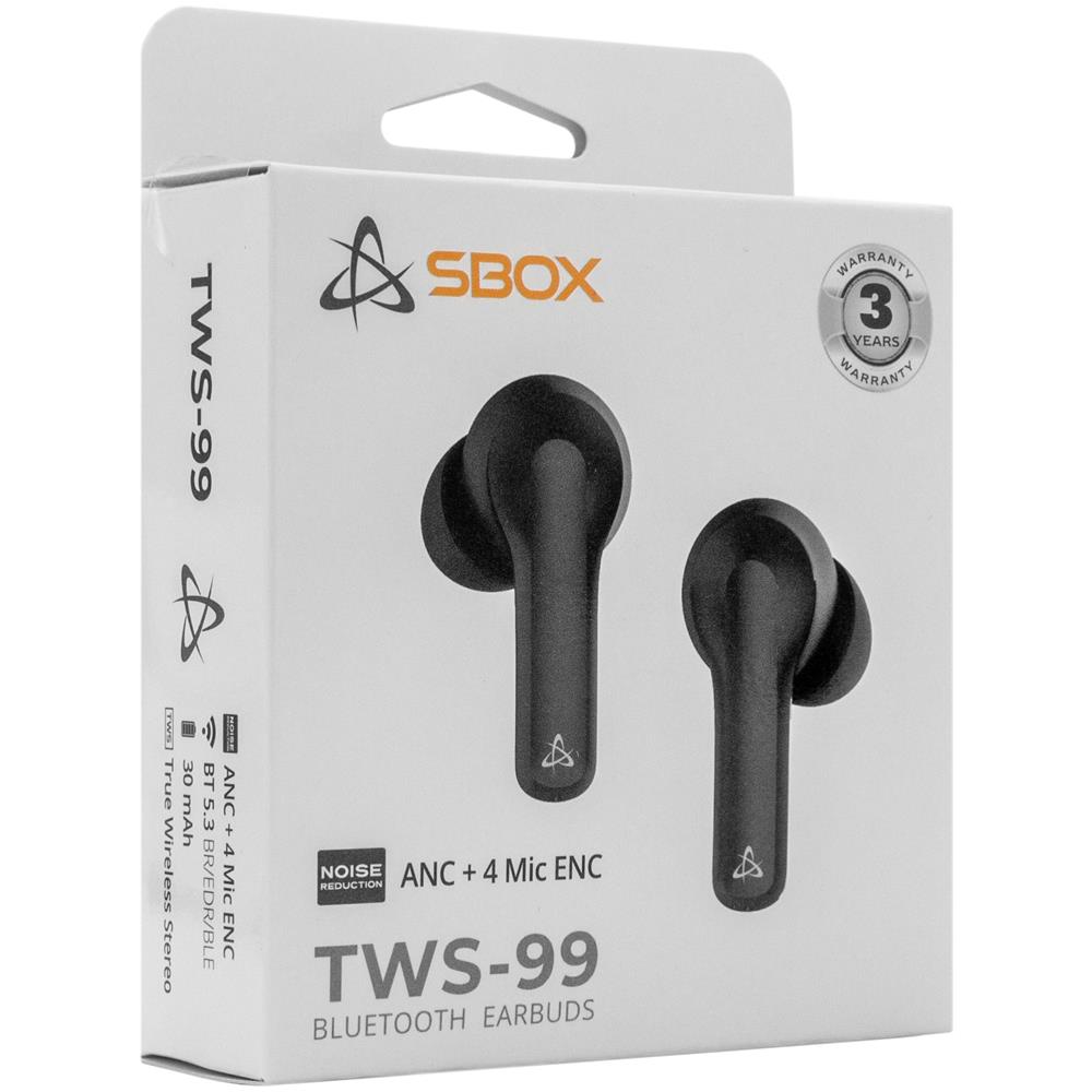 Auricolari Wireless Bt V5.3 Cancellazione Del Rumore Con Custodia Di Ricarica 2 In 1 Nero - Foto 3