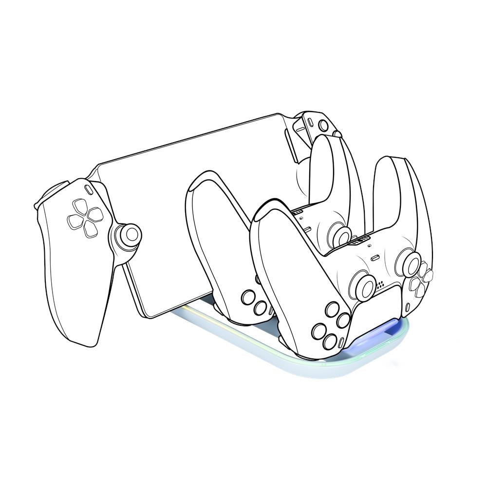 PS5TRIPLECHARGER accessorio di controller da gaming Base di ricarica - Foto 1