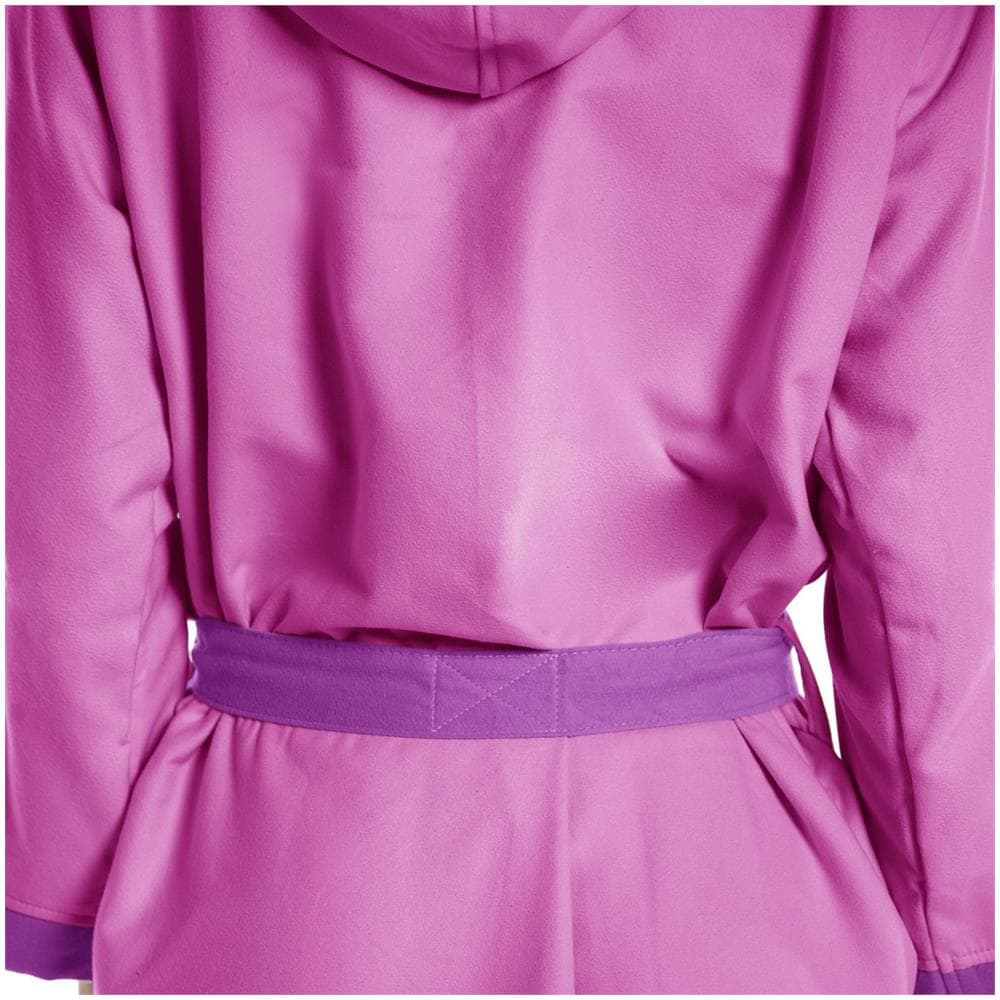 Accappatoio Con Cappuccio Spugnissima Tecno Bicolor In Microfibra Colore Viola Misura L - Foto 2