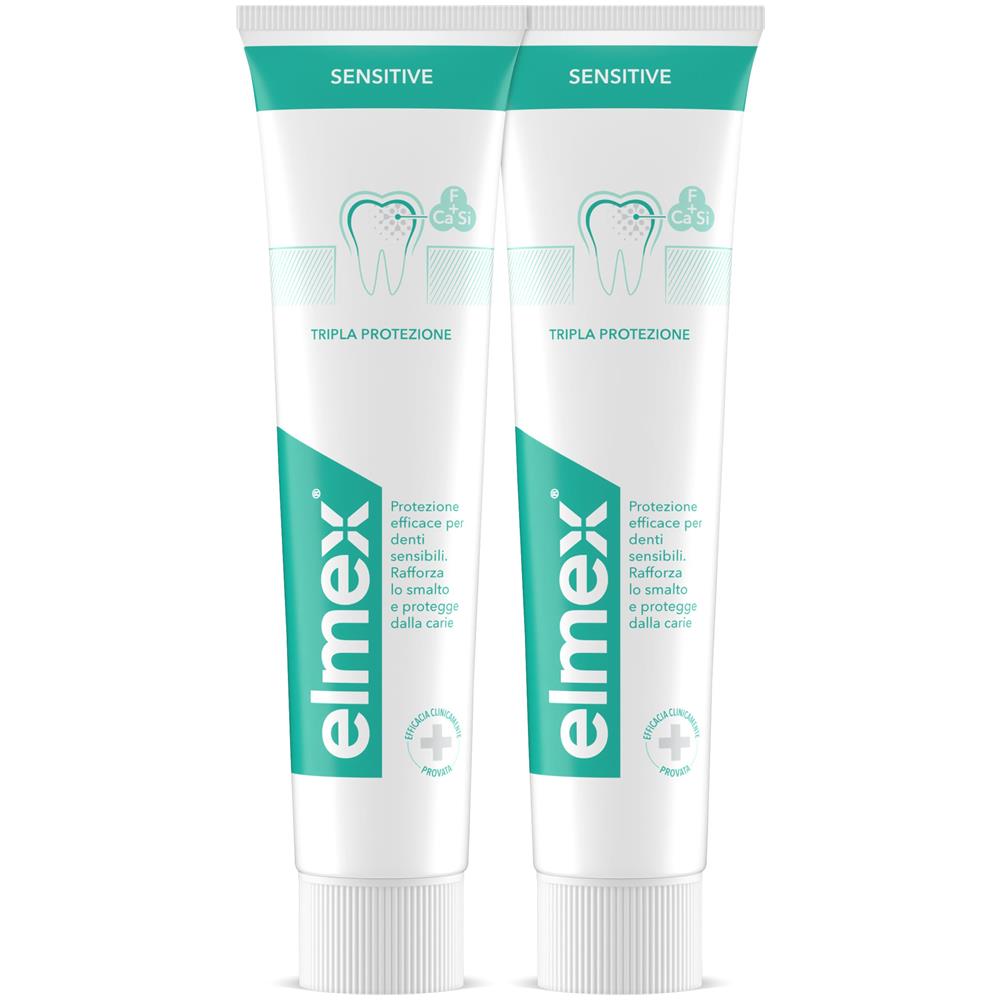 Elmex Sensitive Dentifricio Bitubo 2X75 ml - Foto 1