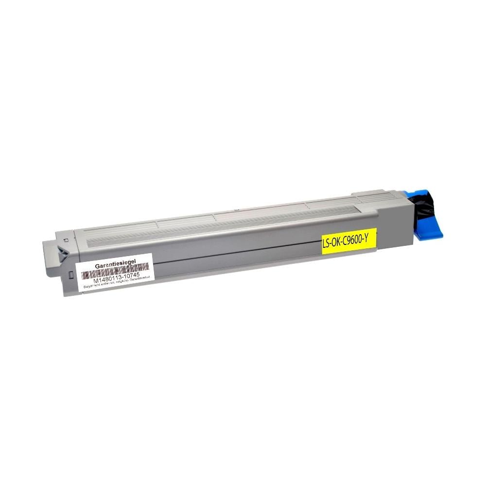 TONER COMPATIBILE -  C9600 Giallo Per Oki C 9600dn 9800ga 9650hdn 9850hdn 42918914 Capacità 15.000 Pagine - Foto 1