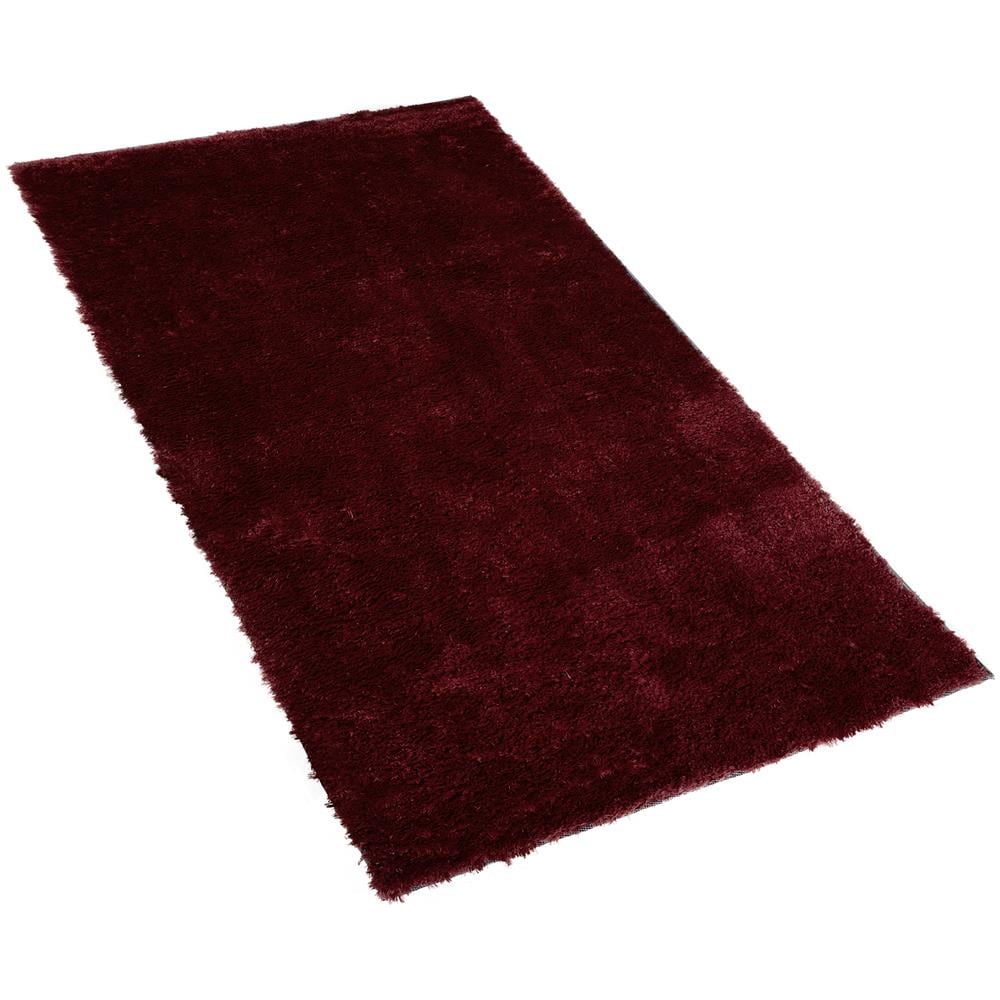 Tappeto Shaggy Rosso Scuro 80 X 150 Cm Evren - Foto 1