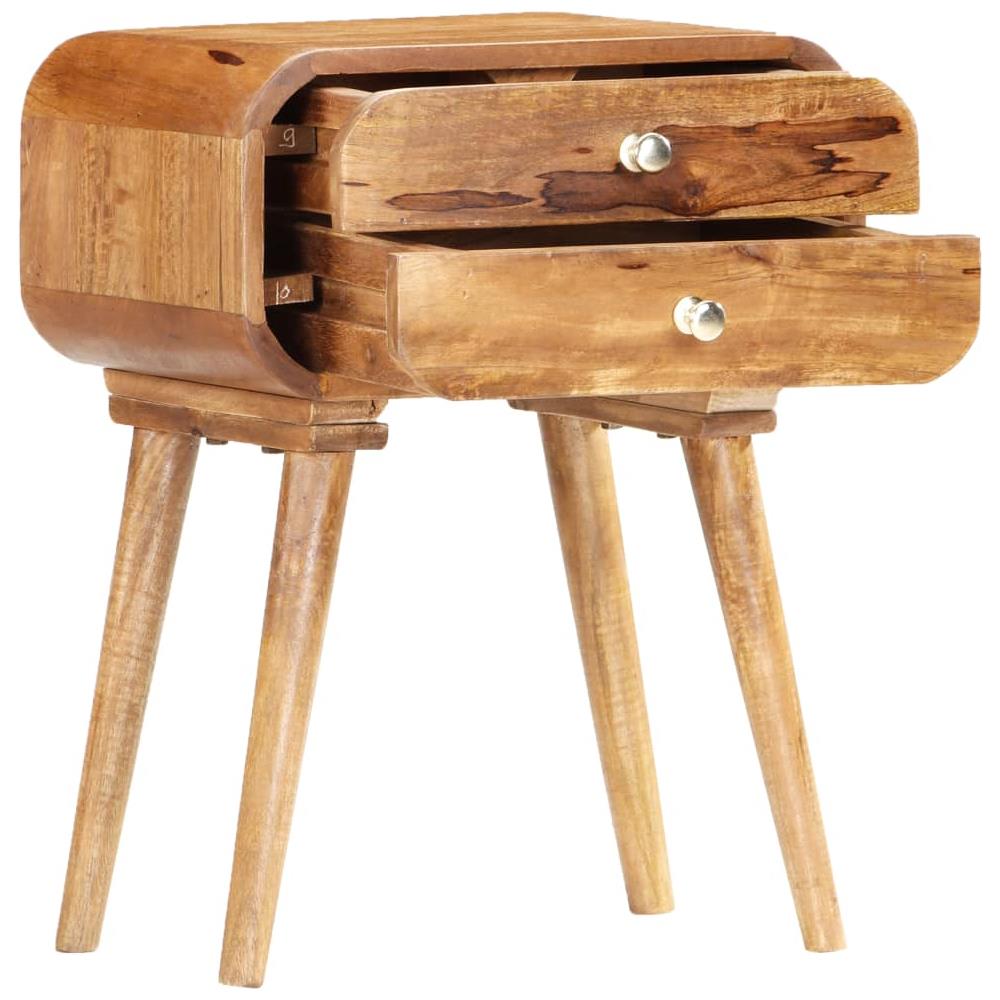 Comodino 40x30x58 Cm In Legno Massello Di Mango - Foto 2