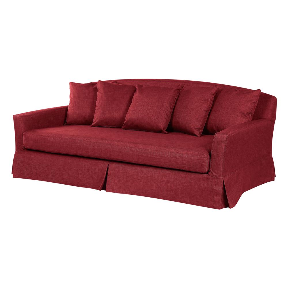 Divano 3 Posti Rosso Sfoderabile Gilja - Foto 2