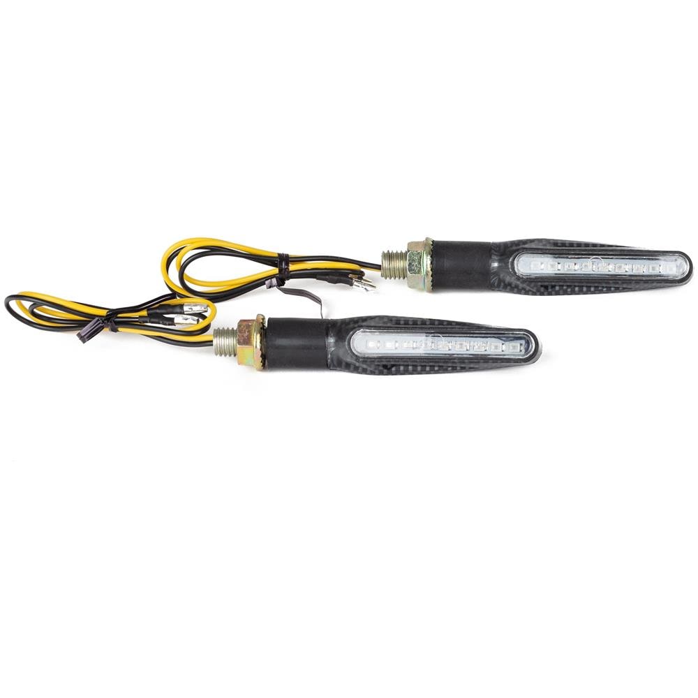 Segnalatori Design Unico Indicatori Moto Frecce Direzione 12v Carbonio - Foto 3