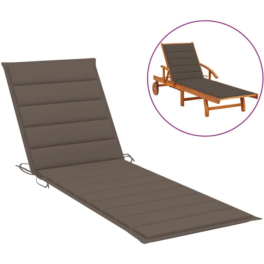 Cuscino Per Lettino Prendisole Talpa 200x50x4 Cm In Tessuto - Foto 1