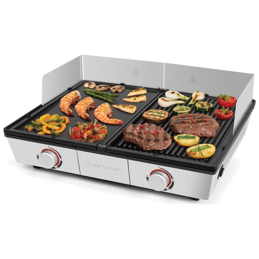 Griglia Elettrica Plancha 2200w 43x30,5cm - Qpl800 - Foto 4