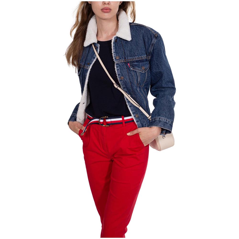 Giubbotto Trucker Sherpa Donna Stone Wash - Foto 1