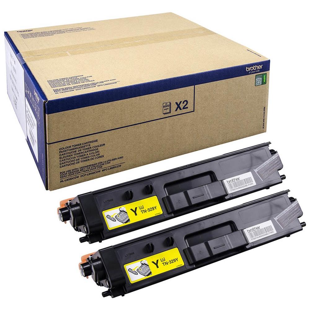 TN-329YTWIN, Toner, Giallo, Laser, , HL-L8350CDW, MFC-L8850CDW, ISO / IEC19798 - Foto 2