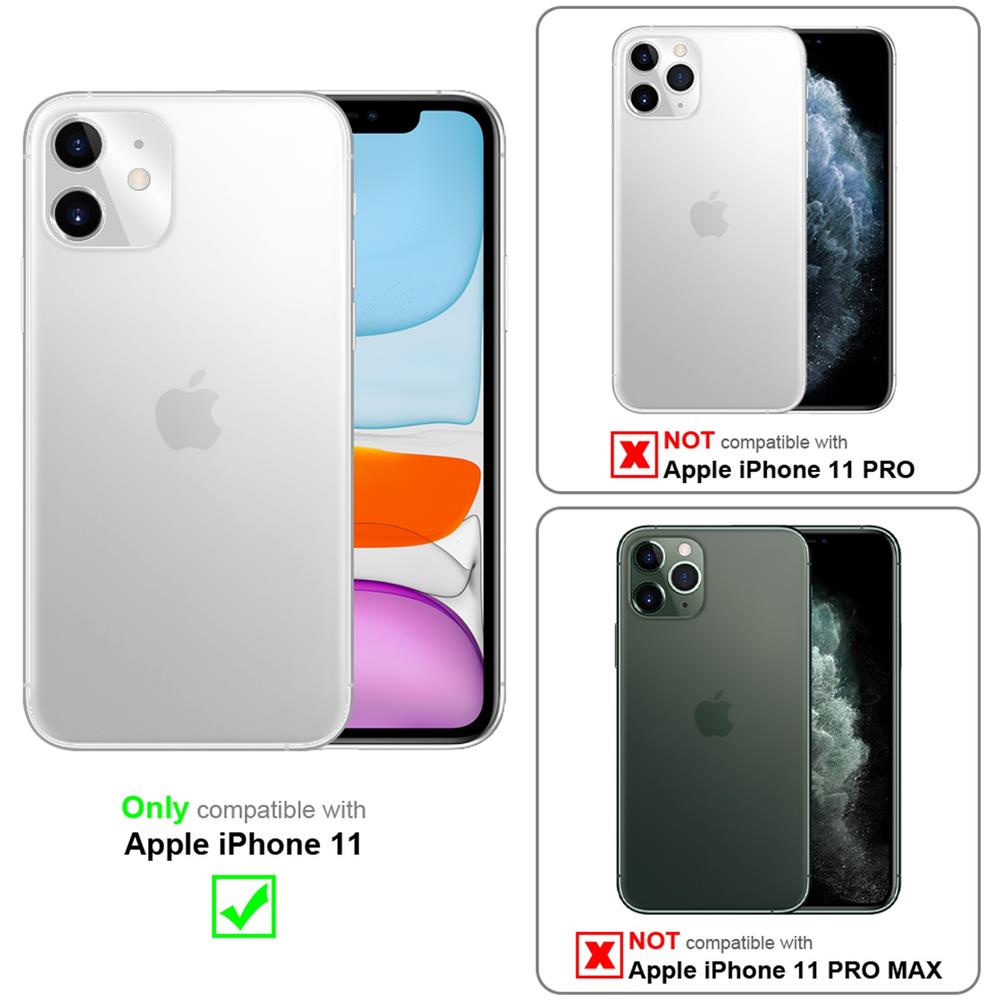 Custodia Compatibile Con Apple Iphone 11 In Viola Con Glitter - Coperchio Protettivo In Silicone Tpu Flessibile Con Glitter Scintillanti - Foto 2