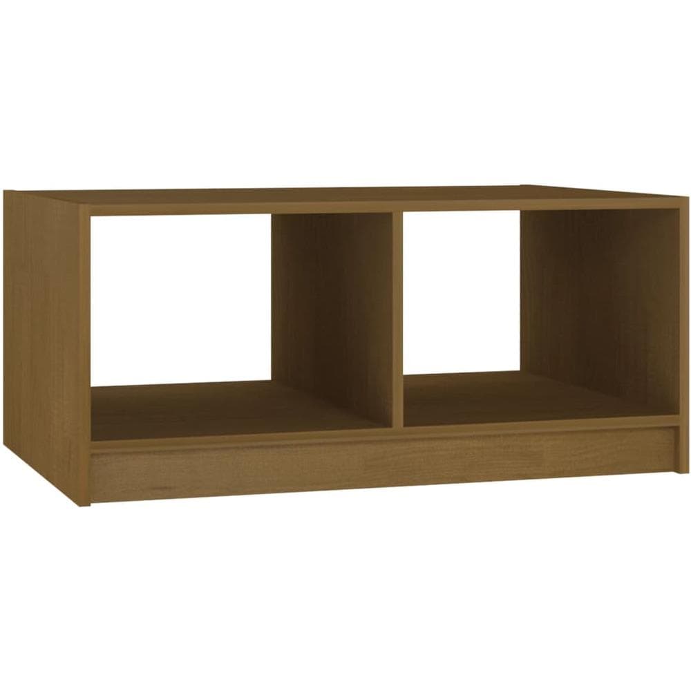 Tavolino Da Salotto Miele 75x50x33,5 Cm Legno Massello Di Pino - Foto 2