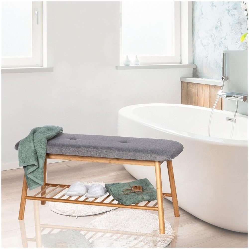 Panca Per Corridoio Con Scarpiera Bahari, Bambù, Wenko - Foto 7