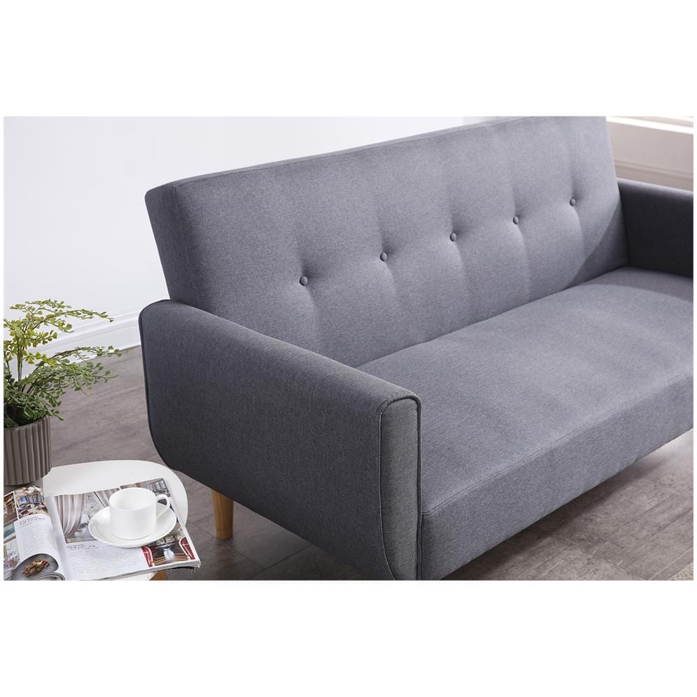 Berlin Divano-letto Scandinavo 3 Posti Grigio - Foto 8