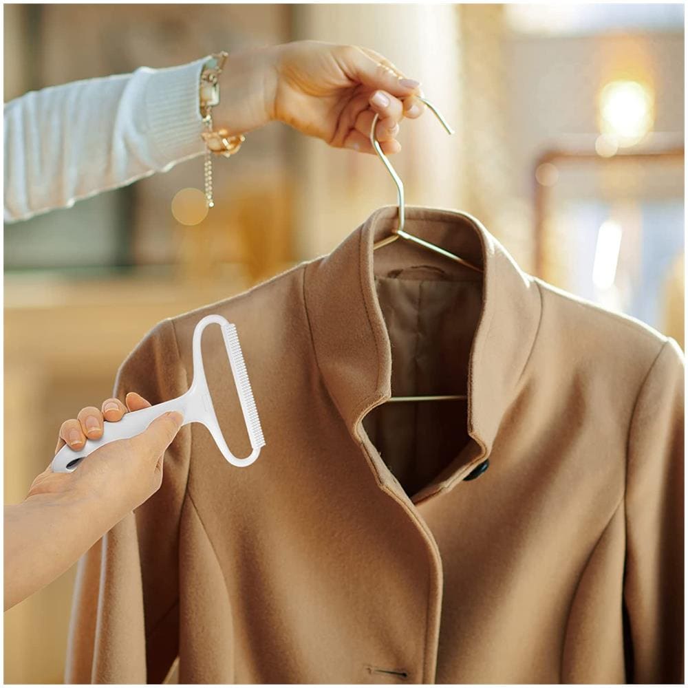 Mfs1 Levapelucchi Manuale | Lint Remover Per Rimozione Di Pelucchi E Peli D'animale | Spazzola Rasoio Manuale Per Tessuti, Tappeti E Abbigliamento | Rimuovi Lanugine | Confezione Da 1 - Foto 2