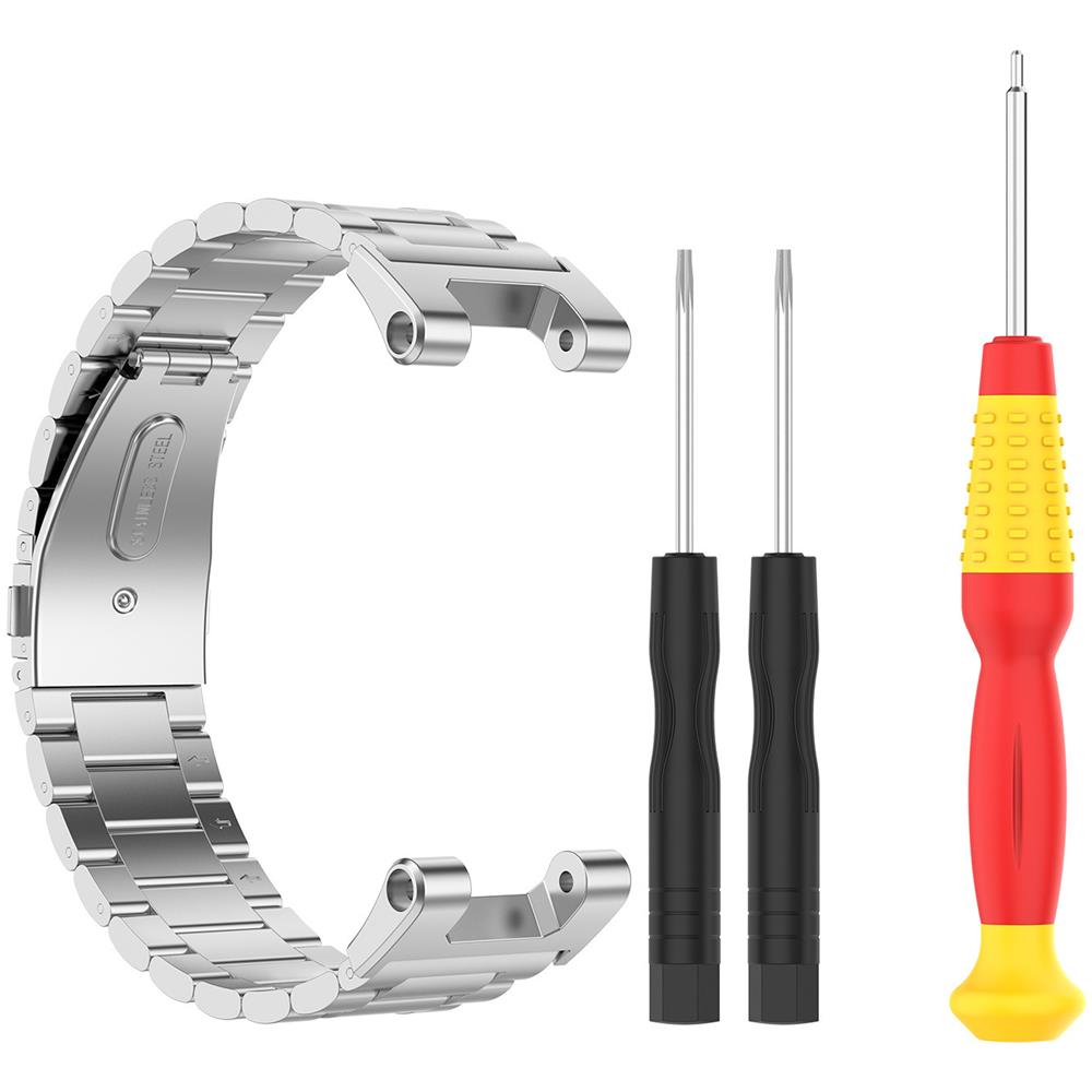 Cinturino Per Orologio In Acciaio Inossidabile + Cacciaviti Silver Amazfit T-rex A1918 - Foto 1