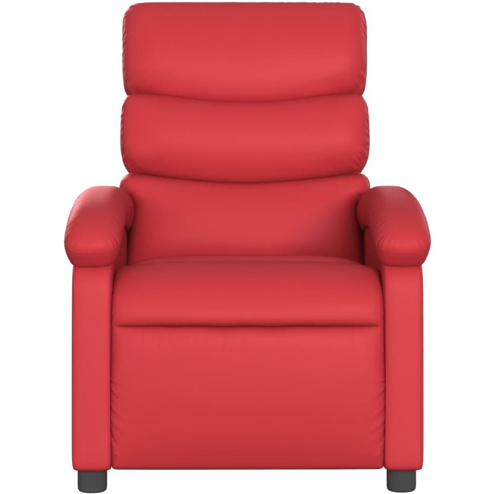 Poltrona Reclinabile Rossa In Similpelle - Foto 2