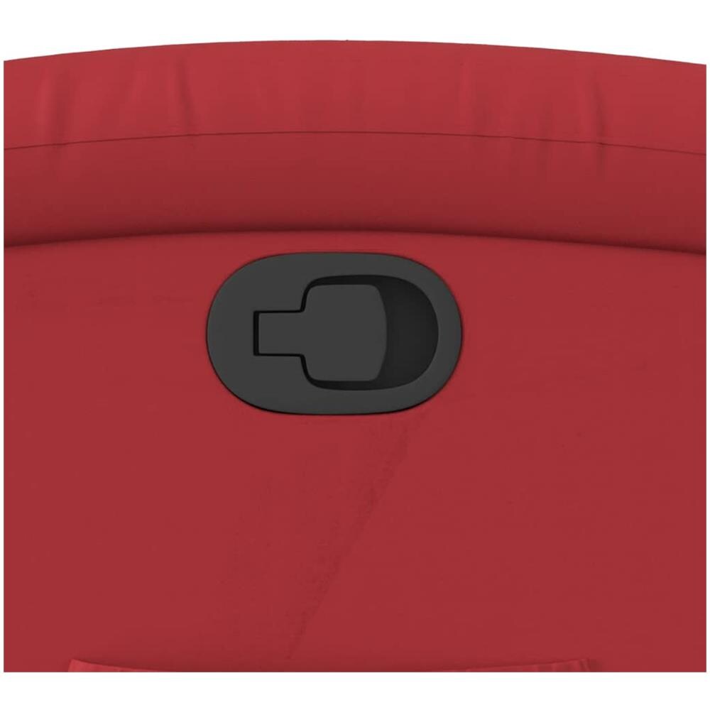 Poltrona Reclinabile Rossa In Similpelle - Foto 8