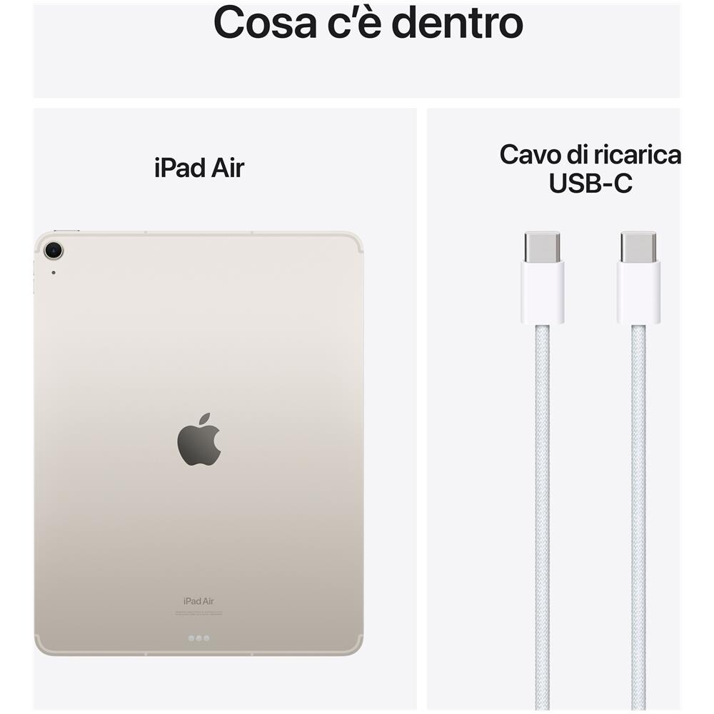 iPad Air M2 (2024 6th Gen) 256GB 13" Wi-Fi + Cellular Galassia - Foto 3
