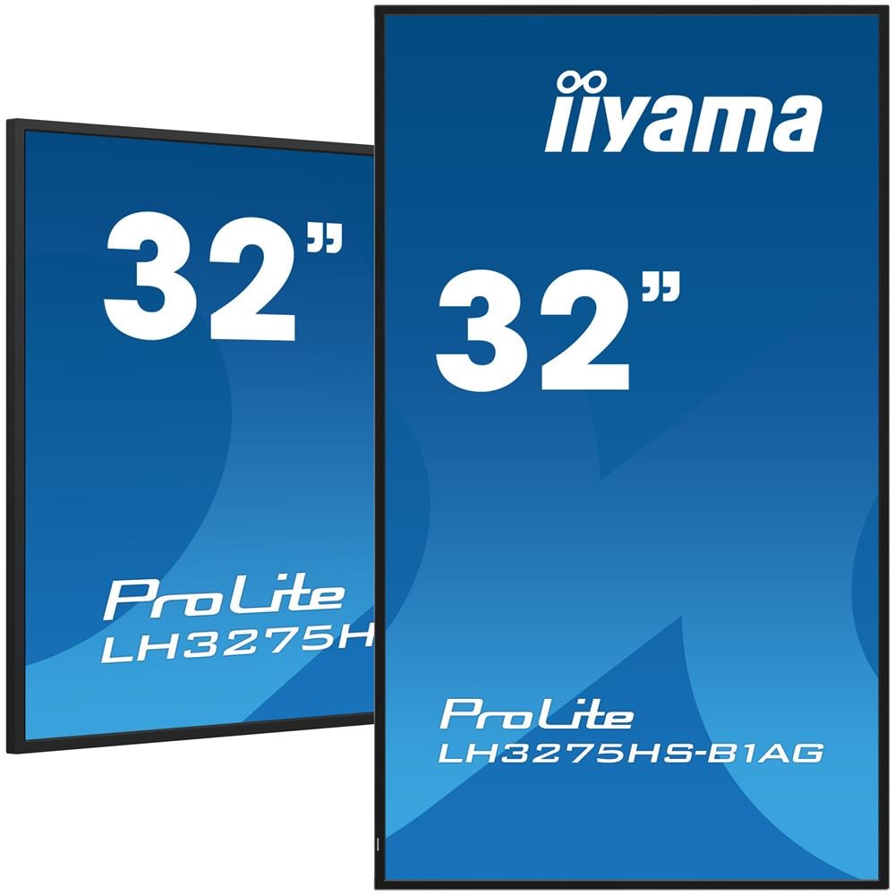 LH3275HS-B1AG visualizzatore di messaggi Pannello piatto per segnaletica digitale 81,3 cm (32") LCD Wi-Fi 500 cd /m² Full HD Nero Processore integrato Android 11 24/7 - Foto 1